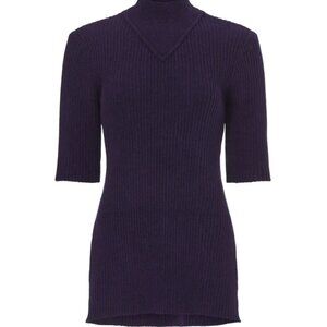 Marina Moscone Collective Purple High-Neck Sweater – Size M